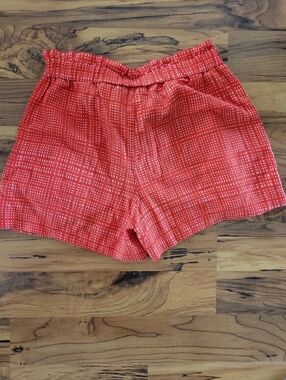 Banana Republic Red Patterned High-Waist Women's Shorts